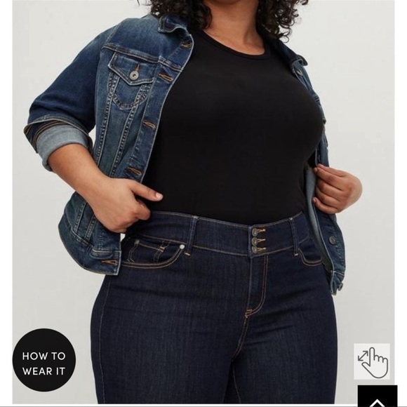 Torrid Feel the Fit Super Stretch Jean Jegging Size 20S - Picture 2 of 7